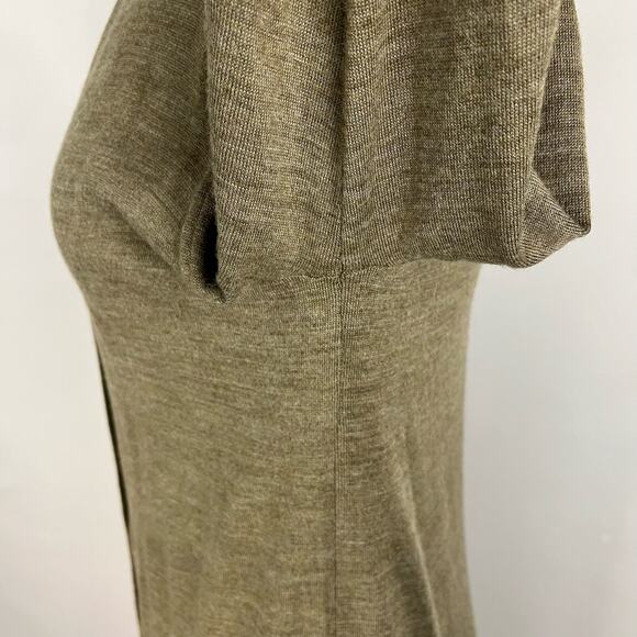 UNIQLO | Khaki Green "U Merino-Blend" Relaxed Fit Long Cardigan | Women's Small - Picture 6 of 9